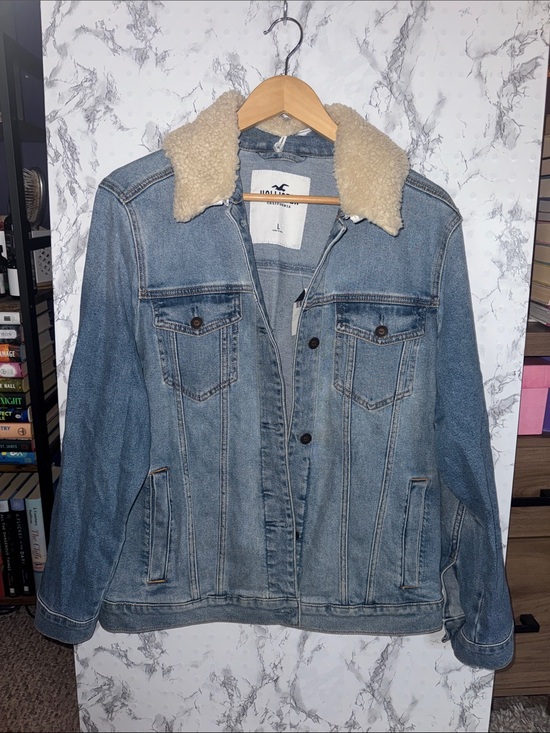 Hollister Jackets & Blazers - Hollister Jean Jacket Medium-Light Wash Size L